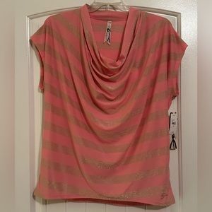 Seven7 Blouse Pink/Gold